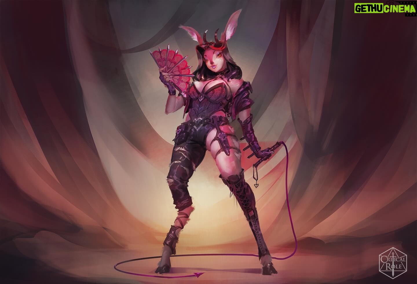 Marisha Ray Instagram - “Hiya Mister! What’s a handsome gentleman like yaself doing in a joint like this?” Introducing Bunnie, my first streamed #Daggerheart character from our Beta test live game last night on @critical_role! Check out my buxom burlesque bard on the VOD on Twitch and YouTube, and please check out Daggerheart from @darringtonpress and get in on the Beta test while you can! So proud of the entire team who put in so much work to make this game a reality. And the best is still to come! Art by : Shaun Ellis