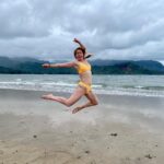Marisha Ray Instagram - Obligatory Beach Jump: 2023 Edition. Now with 100% more doofus face!!