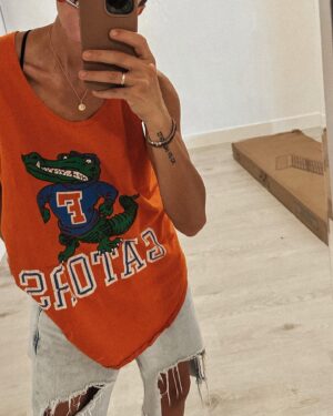 Marissa Gialousis Instagram - off work and back to my houz. v happy 😬 #vintageootd courtesy of Renee’s old jazzersize tank top collection.

•
•
•
•
#tomboyfashion #tomboy #tomboystyle #tomboylook #androgynous #tomboymodel #lesbiansofig #lesbian #lesbiansofinstagram