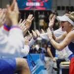 Markéta Vondroušová Instagram - joooo jedeme holčičkyyyy!🥹❤️‍🔥 photo by #pavellebeda @sportpics.cz #jsmeceskytenis