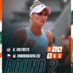 Markéta Vondroušová Instagram - 2 days and 3 sets to get it done ✅ #RolandGarros | 📸@cocodubreuilphoto/FFT