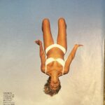 Marla Maples Instagram - Somethings never change 🙃 Vogue 1996 thank you @annieleibovitz for creating this moment of joy together for the spa issue ✨ #wellnessjourney #inversions #trampoline #love