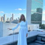 Marla Maples Instagram - It was a beautiful afternoon in NYC being hosted by the lovely first lady of Turkey H.E. Mrs. Emine ERDOĞAN. The wives of the leaders of Kenya, Serbia, Albania, Croatia and North Macedonia were also present at the event which introduced age-old Anatolian textiles at an exhibition held at the Turkish House. The First Lady Emine highlighted the cultural significance of Anatolian textiles, mentioning that the oldest weaving in the world, dating back some 9,000 years was discovered in Anatolia. And for those asking my dress is made by Turkish designer @johnpaulataker