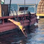 Marla Maples Instagram – Playtime in the Sea of Galilee after 103° heat while visiting Capernaum, Magdala, Tabgha, and Mount of Beatitudes. Imagining what it was like 2000 years ago as we walked the ancient footsteps.