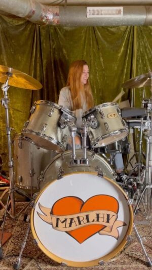 Marlhy Murphy Instagram - “call me (chill mix)” w/ @dukeandjones but ✨drummier✨ 🧡⚒️ #sundaydrumday