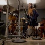 Marlhy Murphy Instagram - a lil bts video of recording drums for “wouldn’t do the same” and I look VERY focused lol 🧡⚒️ #sundaydrumday #drummer