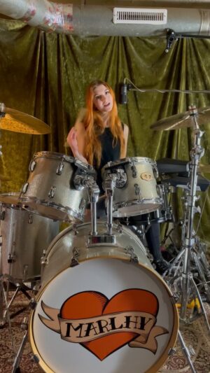 Marlhy Murphy Instagram - in honor of mama day and my mama hates pictures this is one of her favorite songs of mine lol can you guess which one it is? happy mothers day🧡🧡 #sundaydrumday #drummer