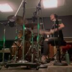Marlhy Murphy Instagram - a lil clip of tracking the drums for the outro of “too close for comfort” my hand was taped up and it was the last song of a veryyy long day of recording lol🧡⚒️