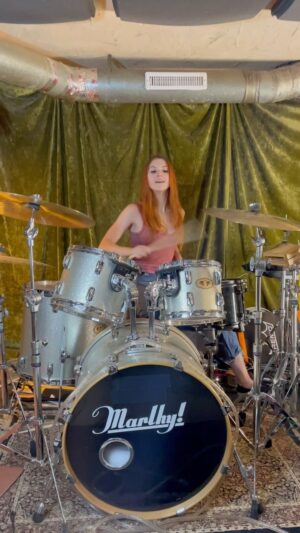 Marlhy Murphy Instagram - #sundaydrumday any day is a good day for some bloc party lol⚒️🧡