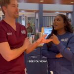 Marlyne Barrett Instagram - Moments w/ @lukemitchell17 ! New Episode of @nbconechicago tonight! Who’s watching? #onechicago #nbc #chicagomed #repost