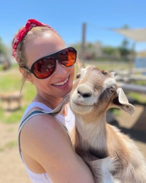 Marnie Alton Instagram - Best Day Ever Report 🥰

I was so grateful to be able to spend a day at Viva Rescue & meet the incredible founders Maya & Kalli. We first connected here on IG where I basically stalked their profile until all of my endless likes & comments got their attention & they invited me out for a visit 😆 It really was one of the best days I’ve ever had. I learned so much about the treatment of farm animals specifically. When I asked Maya why they chose to focus on taking the cases that aren’t usually considered “worth saving” she told me that this is where compassion is needed most. That it’s one small step to creating a world where we don’t just toss away creatures because they don’t serve us in the immediate moment. That humanity should be better than that... she’s right. 

Back to the farm 🐐🐑🐴🐓🦜

The animals (both big & small) were soooo happy, healthy & just as freaking cute as in their pics but what I didn’t expect was what a complex & well run system the whole operation is & how totally dedicated they are. There's no such thing as a "day off" when it comes to running any sanctuary (shout out to ALL the amazing rescues out there 🙌) & on top of it these incredible humans also take on some of the most challenging medical cases, pouring their hearts into every recovery & witnessing countless miraculous transformations. To say they work hard is a giant understatement. 

The only way they can do any of this is through donations. They could really use our help right now. The weather & the economy has hit them especially hard. Even just $1 a month as a patreon can make a difference, one paw at a time🐾

If you want to support or even just spread the word they have lots of great info in the link in their profile. I added a donation link to my profile too so it’s easy to find. You can also share this post cus who does’t love baby goat pics?! ☺️

Thank you @vivaglobalrescue for all you do & thank you to everyone who took the time to read this post. Here’s to leading with love 🙏❤️

Ps. If you wanna see out more of the sanctuary & the animals check out my latest reel they’re all sooooo cute! 

#animalsanctuarylife 
#miracleshappen 
#donateforacause 
#mbodyglobalfam