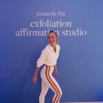 Marnie Alton Instagram - As if this weekend wasn’t magical enough✨… not only did our Global Fam come from all over the world to sweat together irl, we also got to experience Dermalogica’s beautiful Exfoliation Affirmation Studio. It felt serendipitous since @dermalogica was actually the very first self-care product I bought when I was 14years old. I was working at a convenience store after school and saved up to get it. It felt so special! Now, all these years later their Milkfoliant calmed my skin after 2 days of travel & no sleep had taken it’s toll. I’m feeling restored & ready keep rockin’ NYC! #dermalogicapartner #exfoliationaffirmation