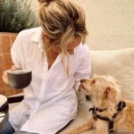 Marnie Alton Instagram - Some days are just about being grateful for the little things. Summer sun the perfect @frankandeileen linen button down my bff = it’s Friday I’m in love🤍 Lately I’ve been spending more time getting rid of clutter…in my mind, body & home. I can’t tell you how many times I’ve opened my crammed closet & thought ‘there’s nothing to wear’. How is that even possible?! I’ve decided to try focusing on fewer pieces that actually make me feel good every time I put them on, rather than the hundred things I’m keeping to wear ‘someday’. It’s been cool finding companies like @frankandeileen who make clothes that feel special but also so easy! Can I get a 🙌🙌 for a woman-owned, woman-led, B corp certified company focused on sustainability & paying it forward. Bonus: every piece is 100% WASHABLE which just might be my favorite part. 15% off with MARNIE15 ✨ #frankandeileen