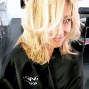 Marnie Alton Instagram - We are not ready for fall yet are we @marniealton ?!?!? Bring on the blonde ambition! 
.
.
 .

#blonde #blond #blondehair #losangeles #lasalon #hairstyles #haircolor @starring #colorist #pretty #vibes #vibe #mood #blowingLA @fulwell73productions @paramountplusuk @starring @tedgibson