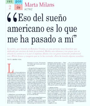 Marta Milans Instagram - Gracias @lavozdegalicia por mi primera portada y por una de mis entrevistas preferidas ❤️ thank you to @lavozdegalicia for my first cover and one of my favorite interviews ever ❤️