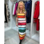 Marta Sánchez Instagram - Una cita a la que jamás falto es a la de las nuevas colecciones de mis queridos @arggido y @carlaruizcostura en la feria de la moda @momadmadrid Sus nuevas prendas para el invierno que viene son increíbles, como este abrigo color uva con el que ya sueño!!!💜 Y también las del nuevo verano, como este traje “estilo Mondrian” que estrené porque no me pude resistir… Felicidades por tanto talento!!! Os quiero @roruiva @gaunandfi @castle_photo_ @itshoes @ifema_madrid #madrid #moda #martasanchez
