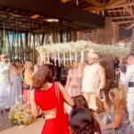 Marta Sánchez Instagram - Una boda increíble.✨💍 Victoria & Raju.🩵 @tetebyodette @joyeriacoolook @magritshoes @lopesanbaobab #meloneras #grancanaria #bodasmagicas #martasanchez #martisimasanchez