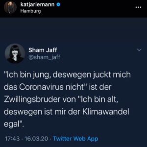Martina Hill Instagram - Foto: twitter.com/freAky_NurSe97 
Wenn ihr könnt, bleibt zuhause und wenn ihr raus müsst, passt auf euch auf🙌 Und einfach immer wieder DANKE❤️ an alle, die weiter für uns da sind😘🙏
#flattenthecurve #solidarität #bleibtgesund