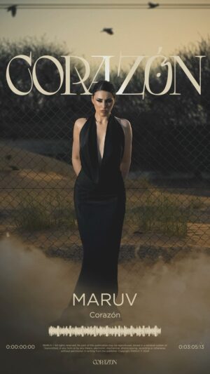 Maruv Instagram - My new song Corazón is out now❤️
Link in bio 💋 Enjoy the music 🥳

#maruv #corazon