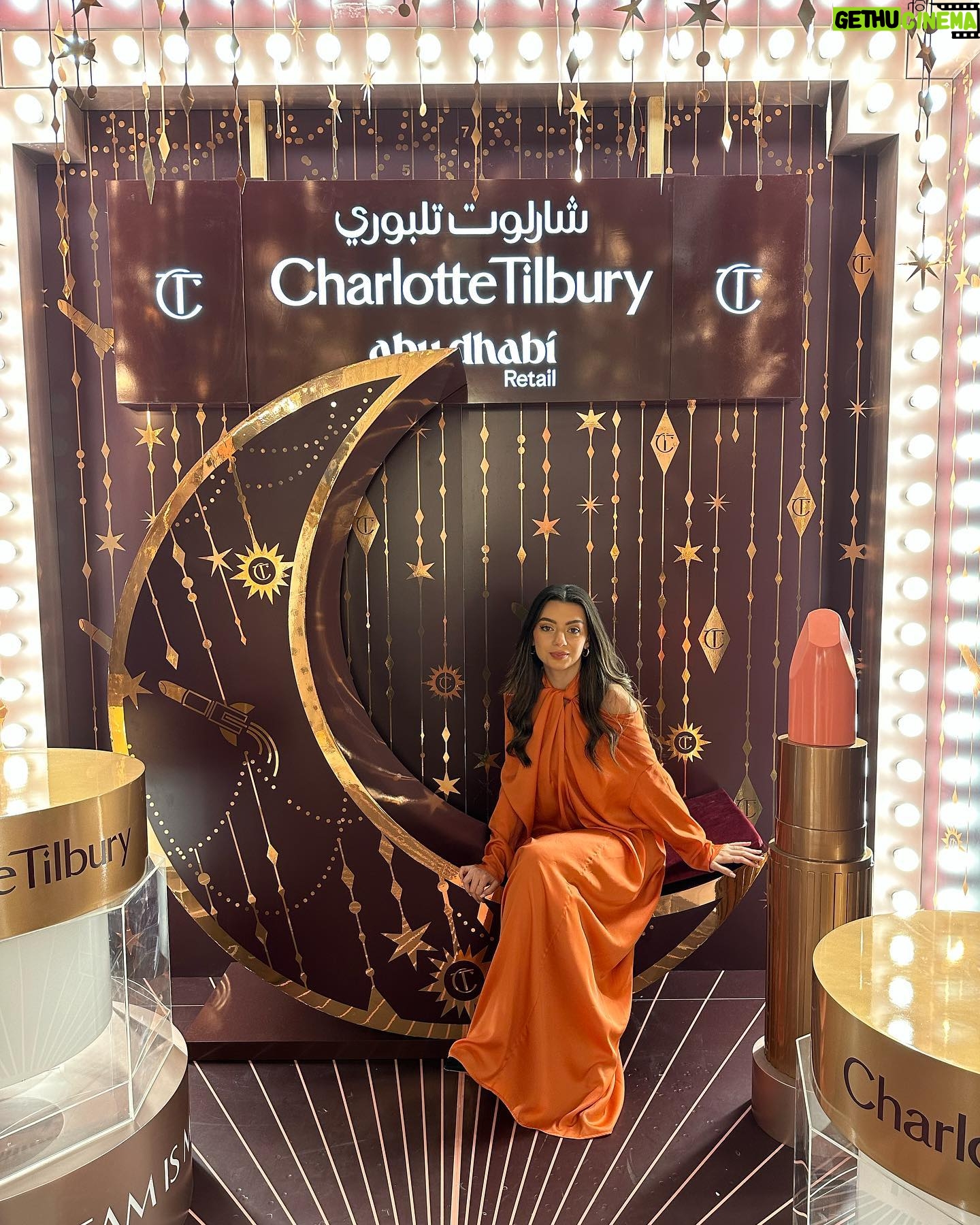 Marwa Karam Instagram - Magical night ✨@charlottetilburyarabia first ever Ramadan Majlis @abudhabiretail wearing @velvety_couture 🤍
