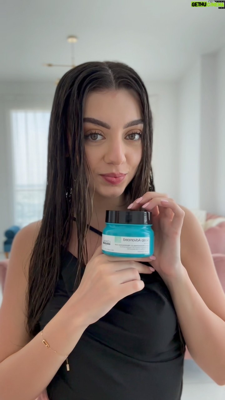 Marwa Karam Instagram - Oily Scalp? Not this summer! @lorealpro got your back this summer with anti-oiliness range enriched with AHA and Clay for a purified and clean scalp this summer! @lorealpro @lorealpro_education_middleeast #lorealpro #scalpadvanced #ad