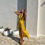 Marwa Merazka Instagram - Dress from @prettylittlething 💛 #collaborationcommerciale