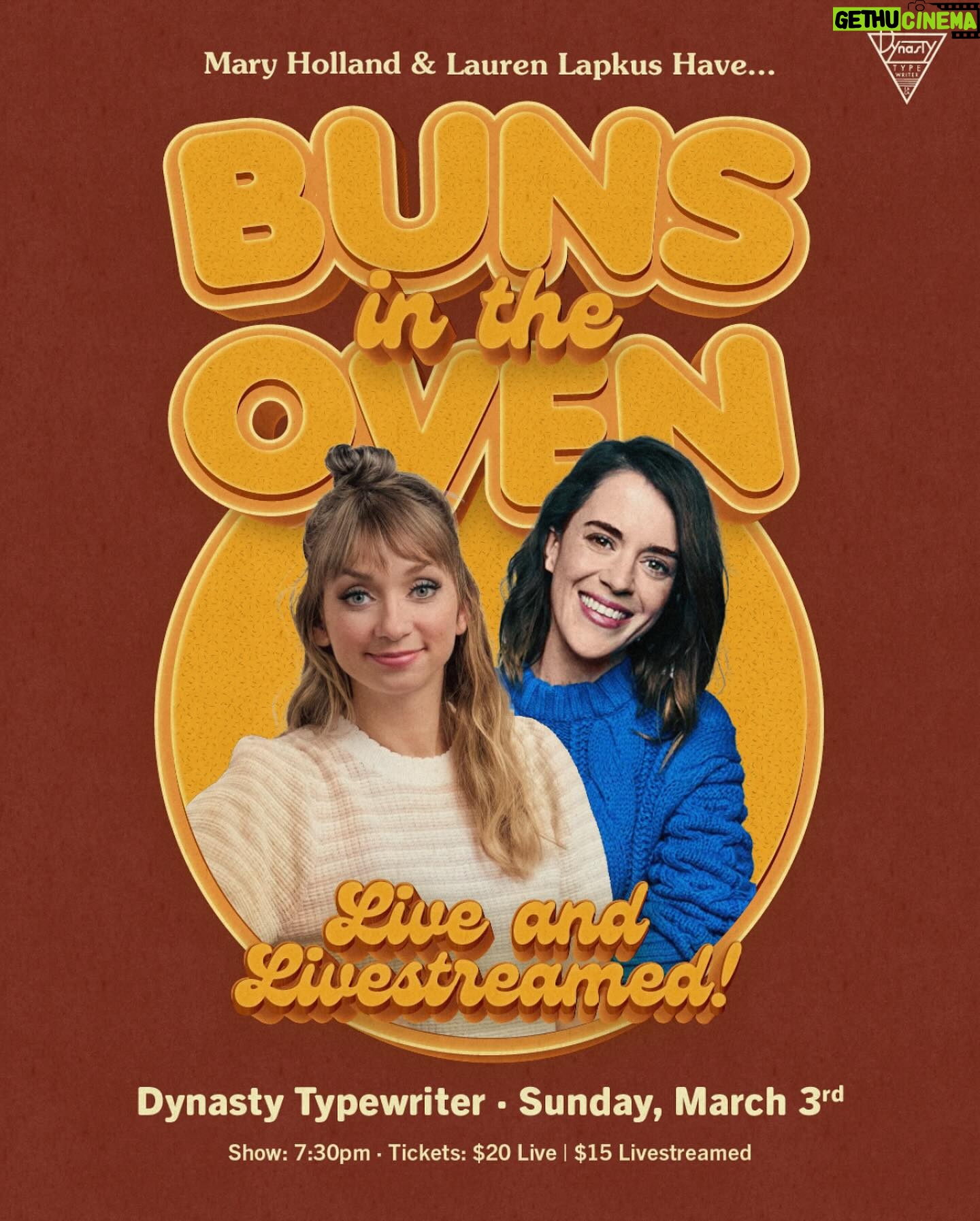 Mary Holland - 4K Likes - 👶🏼🩷👶🏼 We are doing a two-person improv show on March 3 @dynastytypewriter in LA!! It’s going to be fun and sillyyyy! Link in bio for tickets! 👶🏼🩷👶🏼