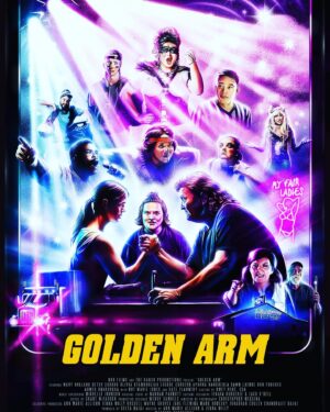 Mary Holland Instagram - APRIL 30TH!! @goldenarmmovie will be out in theaters (and available digitally) in a mere few weeks! 🌠 We had the time of our lives making this movie. I feel very lucky to have teamed up with this outstanding group of people. Rad poster designed by @officialaustinpage 💥