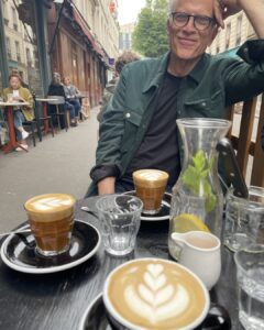 Mary Steenburgen Instagram - Happy to report: Coffee is still everything, Paris is still beautiful and Ted is still handsome. ❤️