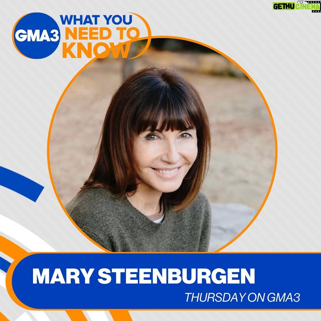 Mary Steenburgen Instagram - Watch me tomorrow on Good Morning America! 1pm ET, 12pm PT & CT. Plus at 4pm & 8pm ET on Hulu. @abcgma3