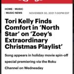 Mary Steenburgen Instagram - It will never get old to read about a song I’ve co-written (with Troy Verges and Caitlyn Smith) in a publication that I’ve been a fan of my whole life. Thank you Rolling Stone for the announcement, thank you to the insanely talented Tori Kelly for singing it so beautifully, and thank you to the incomparable Harvey Mason Junior for producing. I hope you all share and enjoy this song over the holidays. #ZoeysChristmas #NorthStar