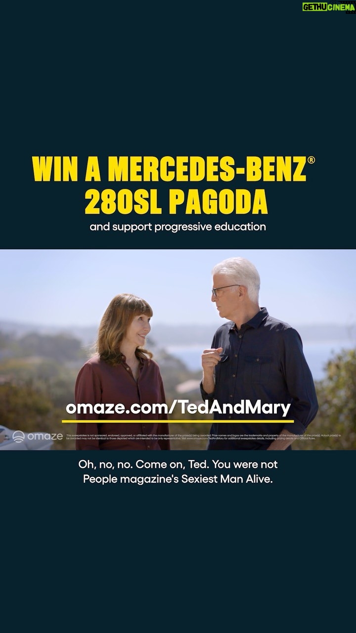 Mary Steenburgen Instagram - a 1968 Mercedes-Benz Pagoda, a truly timeless icon. Support Oak Grove School and enter at the link in my bio or go to omaze.com/TedAndMary #omaze @omaze