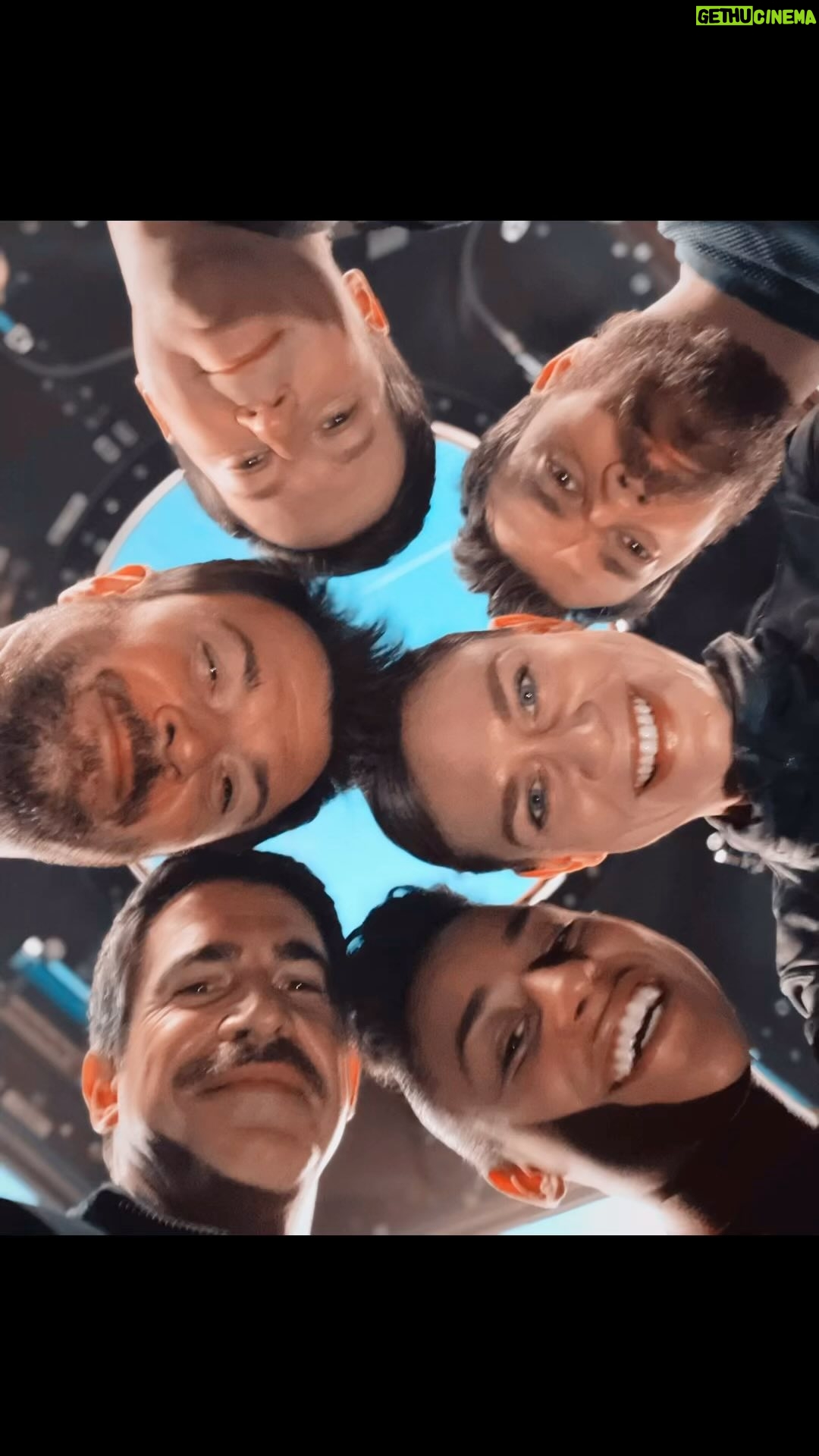 Masha Mashkova Instagram - Teamwork makes the dream work! Go to the movie theater and watch #ISS I love you, guys! @arianadebose @pilouasbaek @johngallagherjunior @costaronin #crismessina Our beautiful director and soul of the movie @gabriela.cowperthwaite Amazing script by @nickshafir