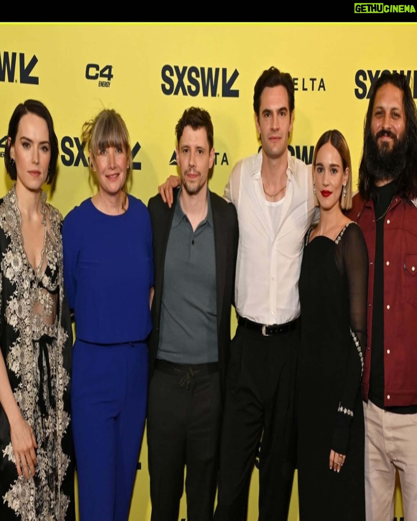Matilda Lutz Instagram - It's been so overwhelming getting to share the premiere of MAGPIE with @samyates2020 @daisyridley #shazadlatif #tombateman #katesolomon and the audience at @sxsw ! The energy in the theatre was something I will not forget. So proud to be part of this project, thank you to everyone who was involved in the creation of this beautiful film. It takes a village! Grazie @selinbursalioglu 🖤 Thank you @amystrozzi @miasantiagohair for making me feel at my best and thank you @martinperrylutz my brother and best friend for always supporting me. Now that press is over I can go back to my favorite outfit, swipe to last picture if you're curious !