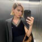 Matilda Lutz Instagram - @prada or nada ... 💜 thank you , what an incredible show! Styling @selinbursalioglu Hair @lorisrocchi Make up @martina__dandrea Grazie @stefaniacastaldi and @madeineb