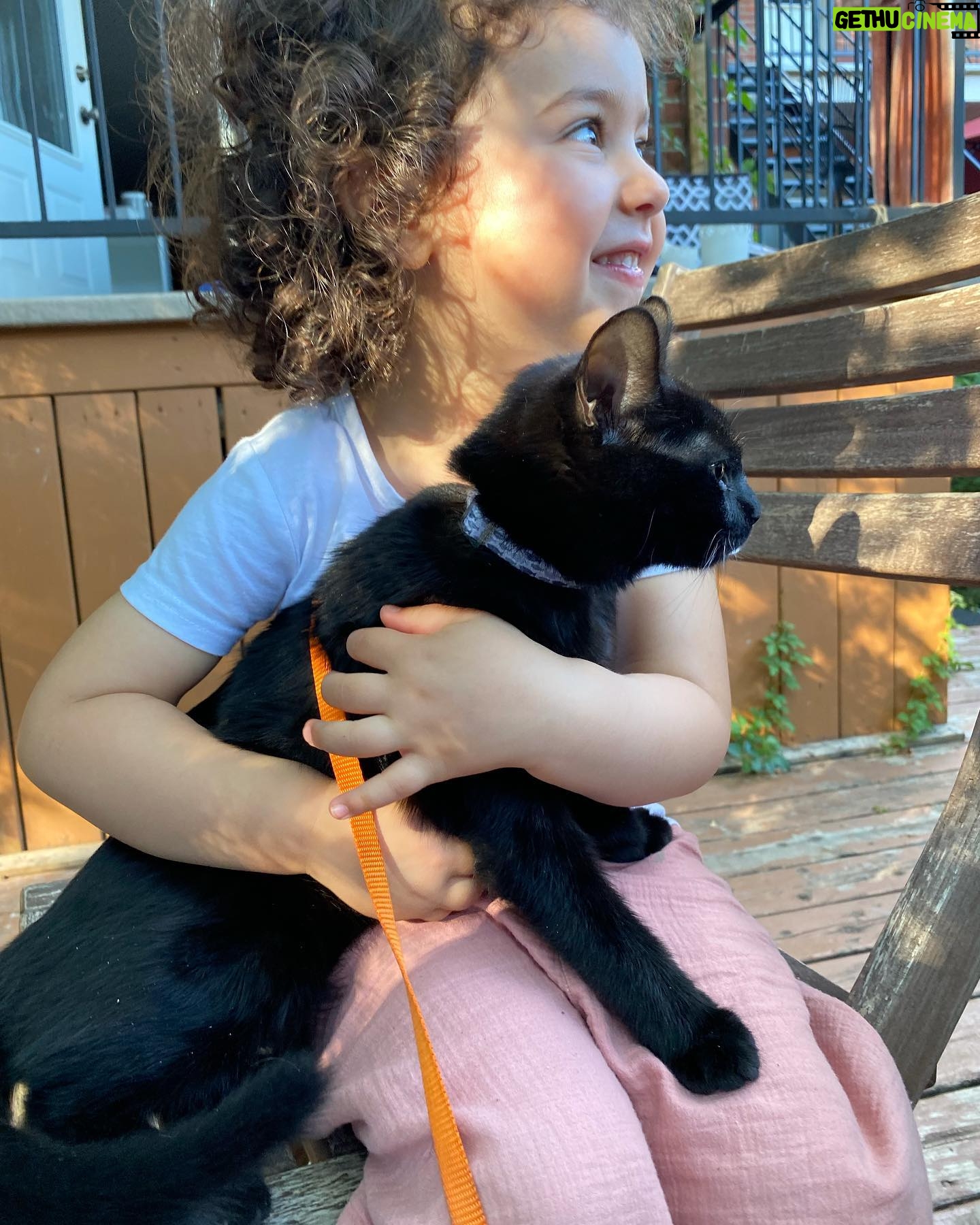 Maude Harcheb Instagram - Montréal - jour 3 - Mont royal - la vue est belle - je voulais une pédicure orange mais c’est rouge mamie - noisette / poire citron / vanille fraise - à manger à boire et des chats Montréal je t’aime de plus en plus 🖤