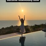 Maude Hirst Instagram - 🤍BECOMING REBELLIOUSLY SLOW🤍 In a world that is encouraging us to move faster than ever before we need to be REBELLIOUSLY SLOW to rebalance. Ideas can only drop in when we are still and have space to notice them. So slow down, take some deep breaths and listen. #slowdown #stressrelief #meditation #instagrammeditation
