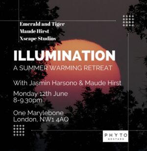 Maude Hirst Instagram - ☀️ILLUMINATION - A SUMMER WARMING RETREAT☀️

I’m am very excited to announce my next retreat evening. One that you won’t forget 💖

Join @emeraldandtiger and I at the beautiful @xscapestudio for a retreat like no other.

☀️JUNE 12th
💛8-9.30pm
✨Movement, Intention setting, Meditation & Sound Healing
🌻Link to book in my bio @maudehirst

#retreat #meditation #illumination #healing #onemarylebone #londonretreat #londonevent #soundhealing #summer