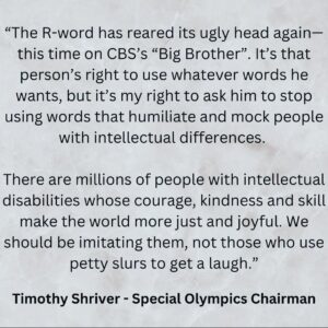 Maureen McCormick Instagram - Growing up my brother Denny was often called the R-word. It caused him a lot of pain, suffering, and many tears. My hope is that this word will go away and never again hurt people with intellectual disabilities. #WordsMatter #KindnessMatters #InclusionMatters #ChooseToInclude #InclusionRevolution