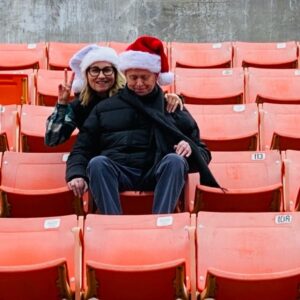 Maureen McCormick Instagram - Denny and I are wishing you a Merry Christmas and Happy Holidays filled with love and peace❤️