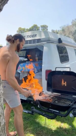 Maya Stojan Instagram - In this episode of The White Tiger, we decided to stay right in our hood and enjoyed the El Dorado Nature Center in Long Beach! Todd almost caught on fire, Maya could have easily choked on a pretzel, Leo rocked his retro jail outfit and our dog Winston had a blast! #episode4 #familyadventures #thewhitetiger