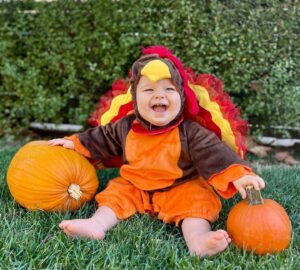Maya Stojan Instagram - Happy Thanksgiving! I’m grateful for this little turkey and our family. Also, deeply thankful for all of you. I hope you had a wonderful day! Much love 🧡 and yes, I will be sharing this photo of Leo dressed as a turkey to Leo’s friends every year until I’m no longer around to show it to them.