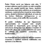 Maya Zapata Instagram - @poderprieto_mx se despide con tristeza, pero con la certeza de que la retirada sumará más que la permanencia. No dejaremos de luchar, sólo cambiaremos de lugar y de estrategia. Seguimos creyendo que necesitamos construir puentes de reconciliación, con espacios de reflexión y confrontación, pero sin punitivismos, ni linchamientos. Gracias a todos los que creyeron junto a nosotros que vencer a Goliat era posible. No lo logramos. Pero esta historia aún no tiene escrito un final. Con amor a todas, todos y todes, Poder Prieto.
