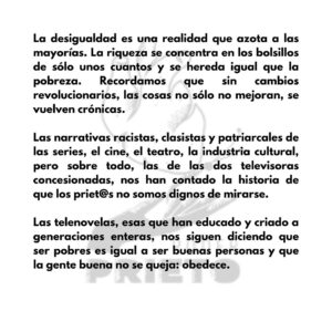 Maya Zapata Instagram - @poderprieto_mx se despide con tristeza, pero con la certeza de que la retirada sumará más que la permanencia. No dejaremos de luchar, sólo cambiaremos de lugar y de estrategia. Seguimos creyendo que necesitamos construir puentes de reconciliación, con espacios de reflexión y confrontación, pero sin punitivismos, ni linchamientos. 

Gracias a todos los que creyeron junto a nosotros que vencer a Goliat era posible. No lo logramos. Pero esta historia aún no tiene escrito un final.
 
Con amor a todas, todos y todes,
Poder Prieto.