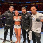 Maycee Barber Instagram - Big win for @mayceebarber tonight in Miami 👏🏼 She beat a ranked fighter that’s fought for the title. We’ll keep getting better and get our shot for the belt soon. 💯 Hard work pays off! @lastcall155 @guifariamma #ufc #ufc299 #fight #miami #mma