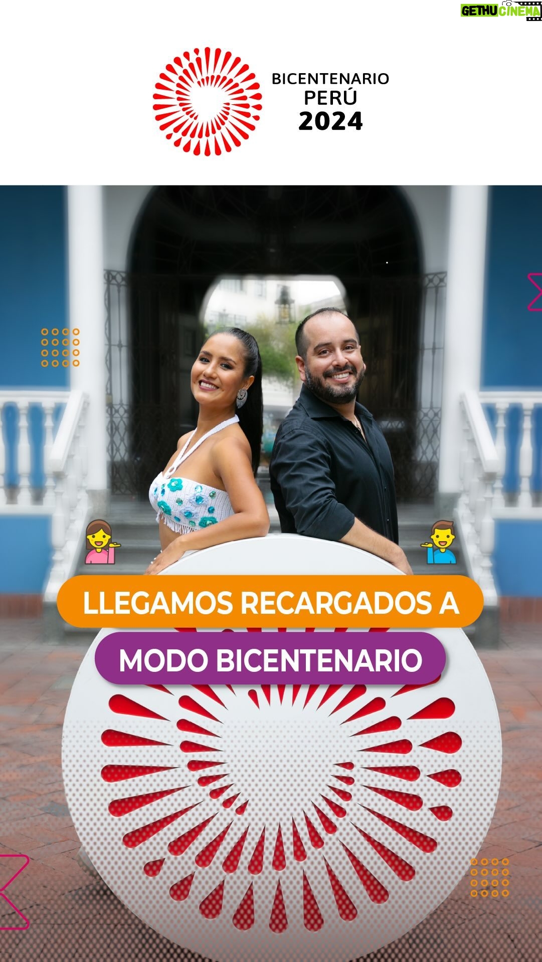 Mayella Lloclla Instagram - ⚡️ ¡Recargadísimos! 💁🏻♀️💁🏻♂️ La temporada 2024 de #ModoBicentenario llega cargada de buena vibra con estos talentazos: la carismática @mayellalloclla y el multifacético @juniorsilvaof. ¡Nos vemos el sábado, a las 11:00 a. m.! #BicentenarioPerú2024 🇵🇪
