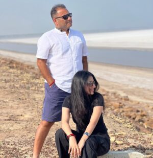 Mazel Vyas Instagram - Happy Birthday to the incredible man who’s been my constant cheerleader, understanding my desires and respecting my choices. Always by my side, you’re not just my father but also my trusted travel buddy with whom I share the same music taste. Your influence is so strong that I can’t resist borrowing your T-shirts and never returning them. You’re the reason I enjoy playing tennis, and I insist on using only your racket, with you as my exclusive ball feeder. May you remain as vibrant, healthy, and joyful as ever. Here’s to making you as happy as you’ve made me. Happy birthday to the lion of this cub! Happy birthday Daddy @sunilvyas_barodatennis ♥️ I love you ✨