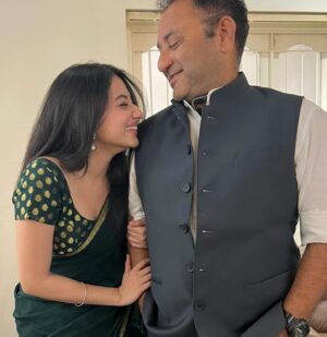 Mazel Vyas Instagram - Happy Birthday to the incredible man who’s been my constant cheerleader, understanding my desires and respecting my choices. Always by my side, you’re not just my father but also my trusted travel buddy with whom I share the same music taste. Your influence is so strong that I can’t resist borrowing your T-shirts and never returning them. You’re the reason I enjoy playing tennis, and I insist on using only your racket, with you as my exclusive ball feeder. May you remain as vibrant, healthy, and joyful as ever. Here’s to making you as happy as you’ve made me. Happy birthday to the lion of this cub! Happy birthday Daddy @sunilvyas_barodatennis ♥️ I love you ✨