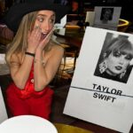 McKenzi Brooke Instagram - Taylor and Lana I’ll be waiting for you😭❤️ #taylorswift #lanadelrey #grammys @taylorswift @honeymoon @recordingacademy
