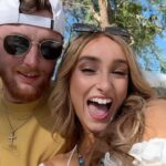 McKenzi Brooke Instagram - He is literally the SWEETEST!🥰😆 @bailey.zimmerman @amazonmusic #stagecoach #festival #grwm #country #baileyzimmerman #amazon #amazonmusicpartner
